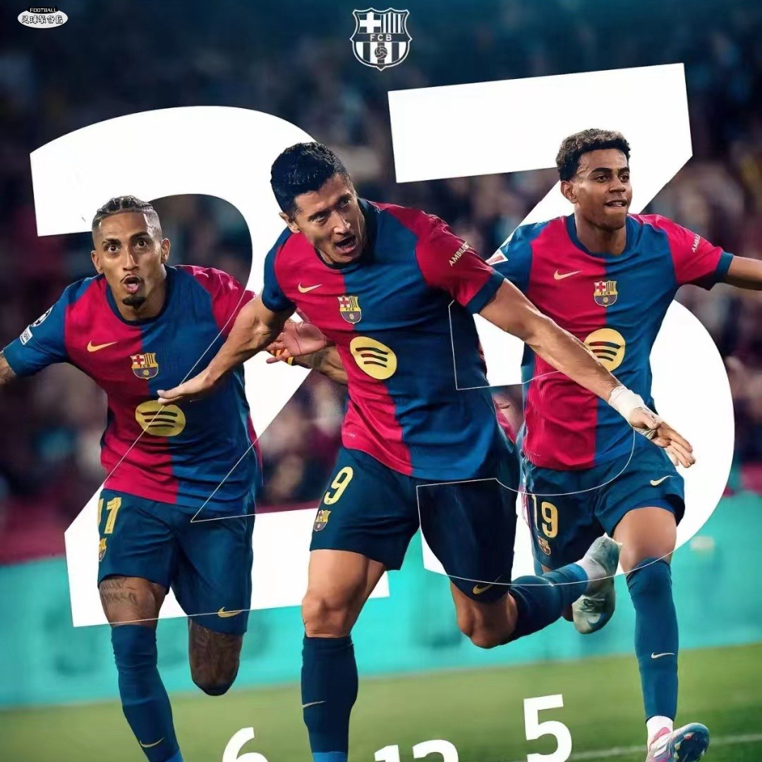 巴萨前锋连续比赛进球，成球队得分王